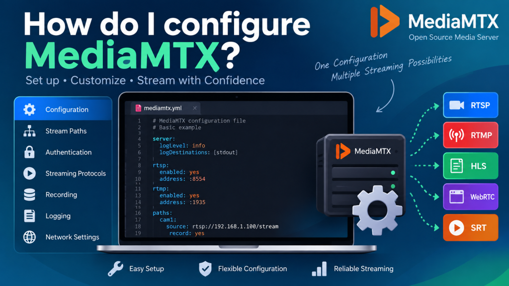 How do I configure MediaMTX?