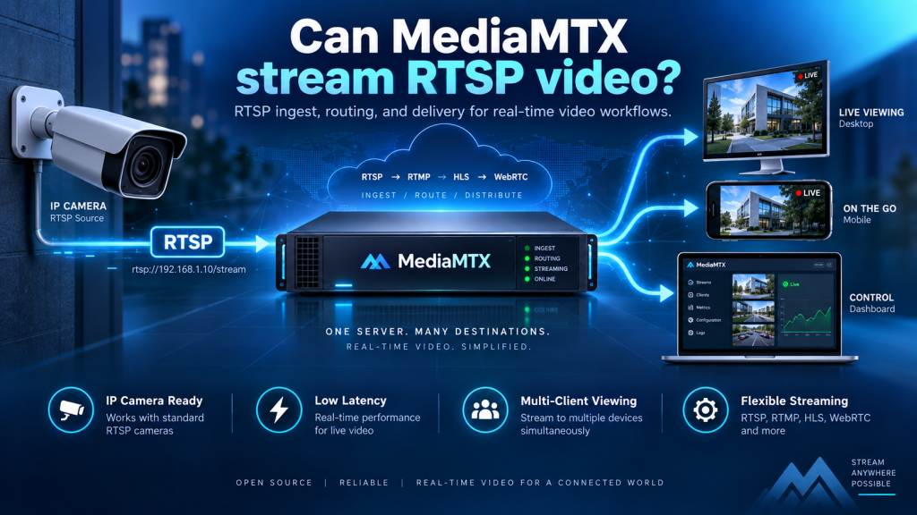 Can MediaMTX stream RTSP video?
