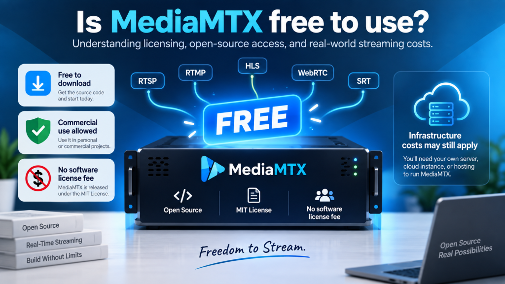 Is MediaMTX free to use?